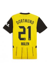 Fotbalové Dres Borussia Dortmund Donyell Malen #21 Domácí Oblečení 2024-25 Krátký Rukáv